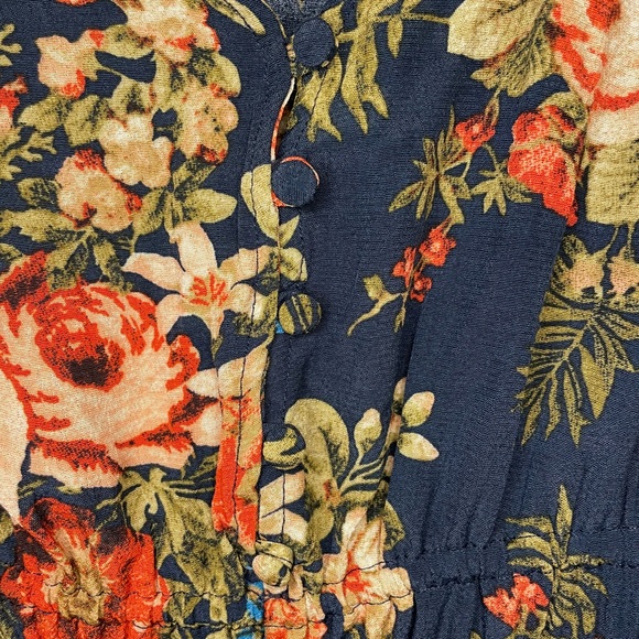 Floral V-neck blouse - Picture 6 of 8